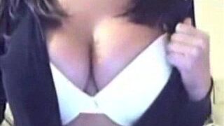 Sexy girls does strip tease on webcam porn video